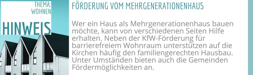 Förderung von Mehrgenerationenhaus