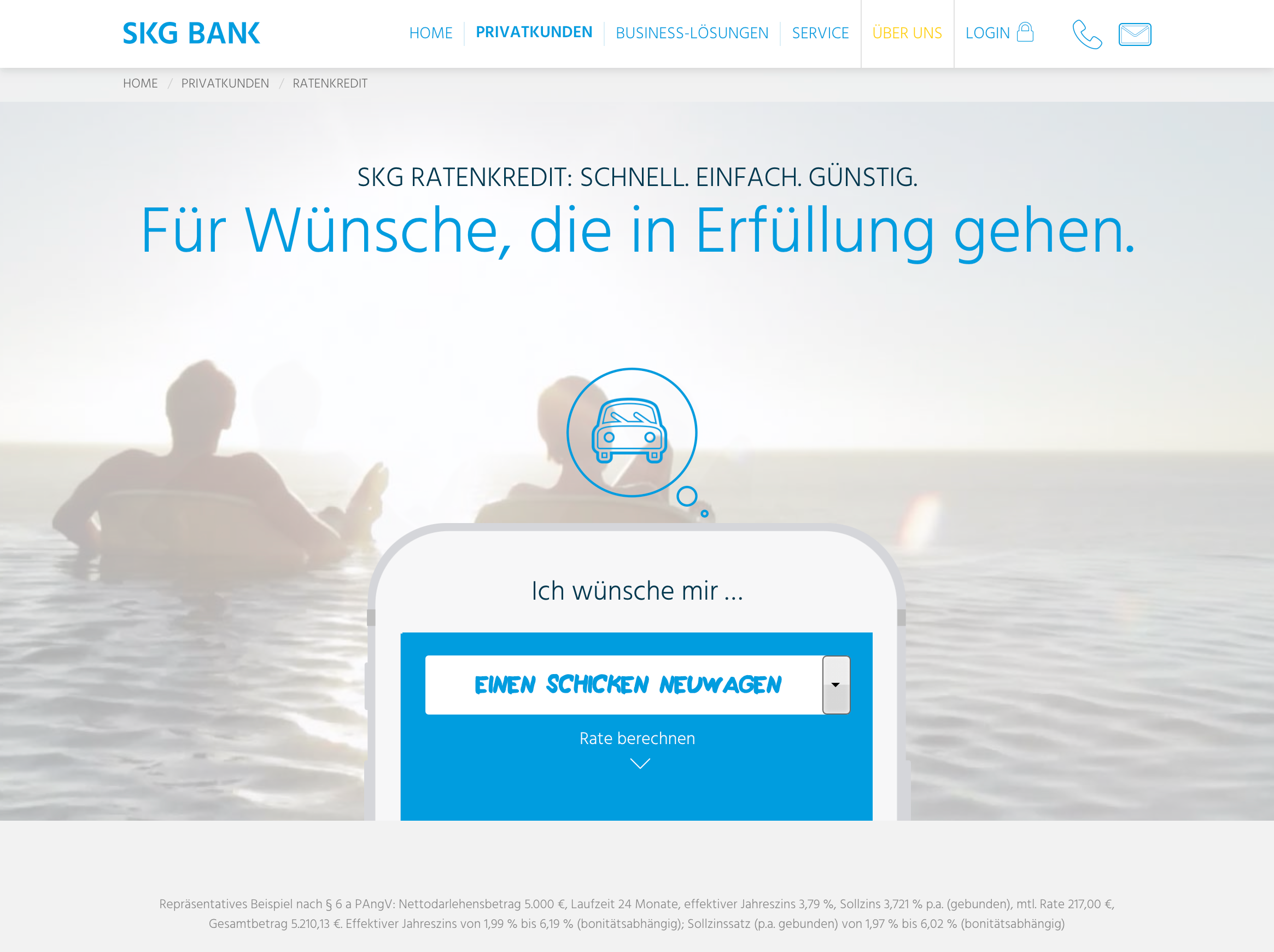 Der Einstieg in den Kreditantrag