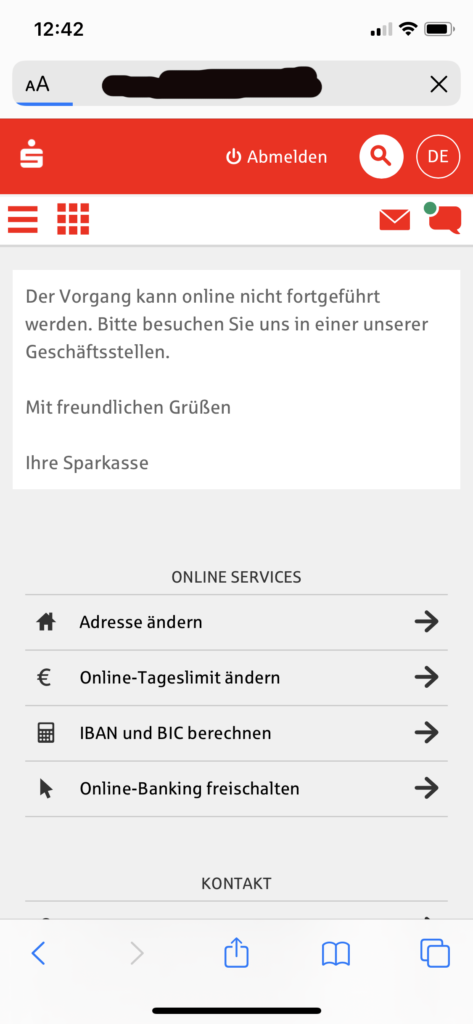 Sparkasse Kredit per Klick Smartphone Screenshot Webseite Bild 13